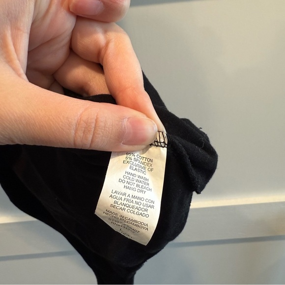 Casual Large Black Bodysuit - Picture 6 of 6